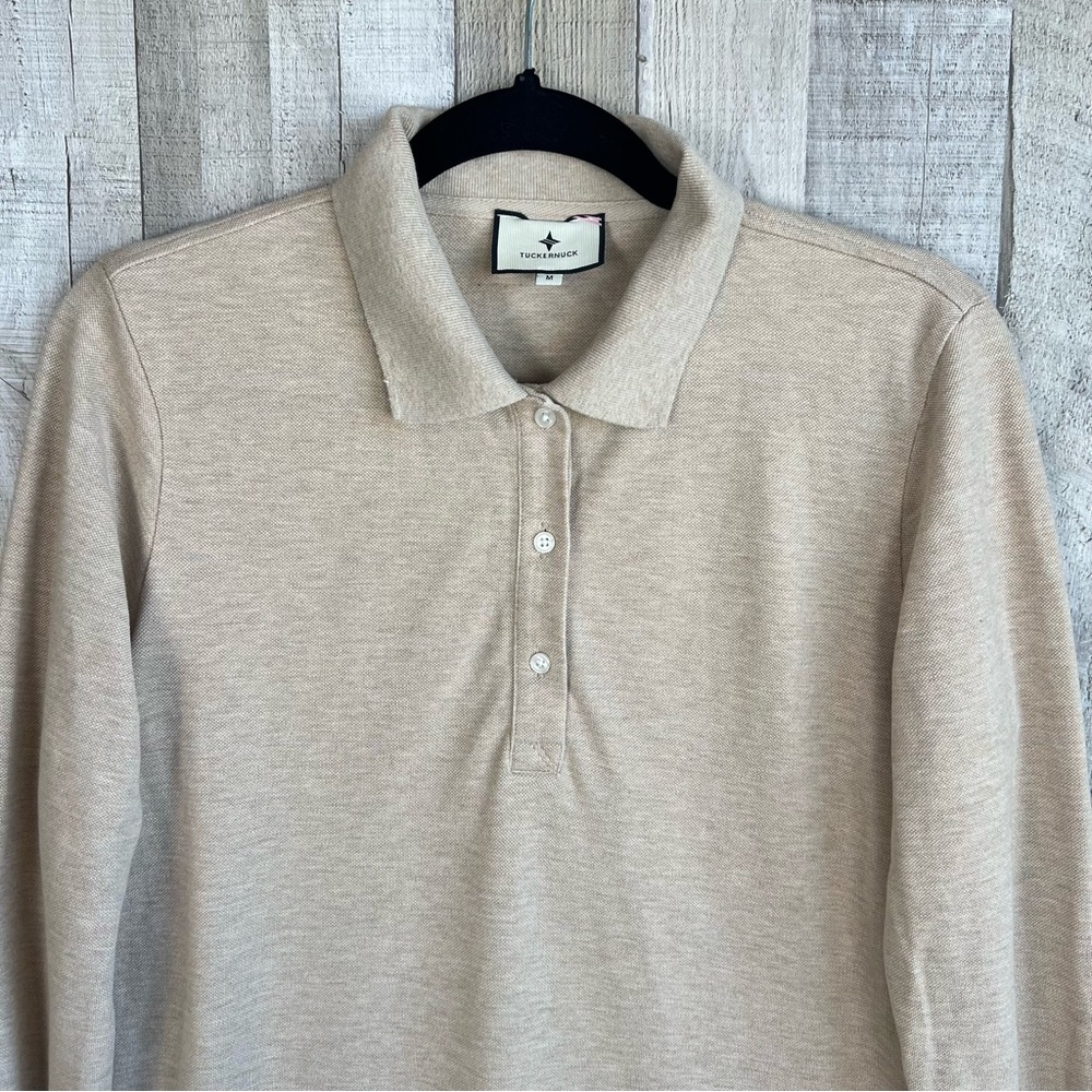 Tuckernuck Sandstone Long Sleeve Pique May Polo Dress Size Medium
Modern Cotton - Picture 8 of 12